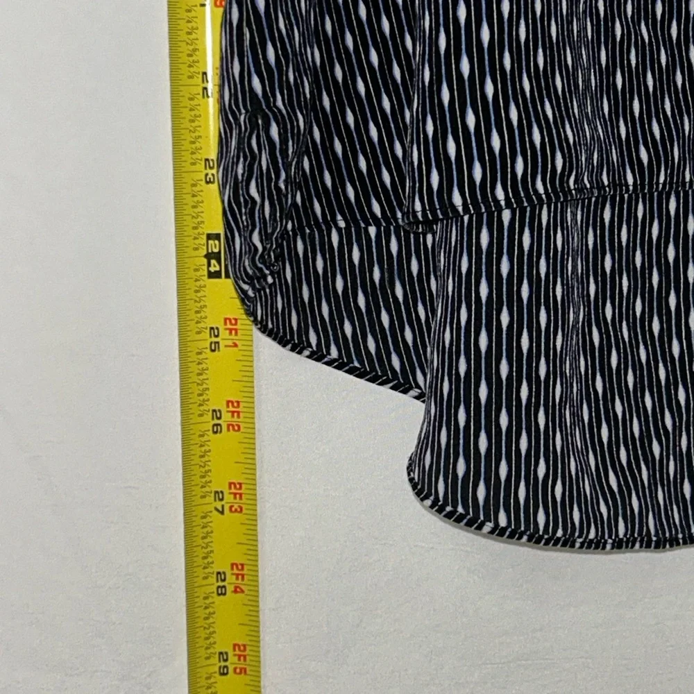 Trouve Black and White Patterned Tank Top‎
